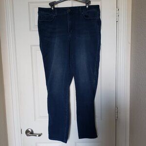 Seven7 Women's Dark Wash High Rise Skinny Jeans - Size 14 - EUC